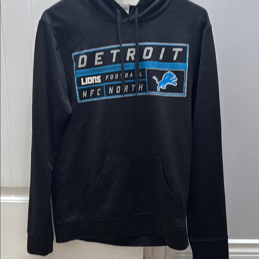 Majestic Black Sweatshirt Detroit Lions Hoodie men’s M
